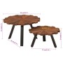 Coffee tables 2 units recycled solid wood and iron by , Coffee table - Ref: Foro24-356250, Price: 126,72 €, Discount: %