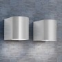 Lámpara de pared exterior 2 uds redonda descendente de vidaXL, Iluminación de exterior - Ref: Foro24-42410, Precio: 39,77 €, ...