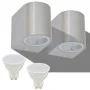 Außenwandleuchte 2 Stück rund absteigend von vidaXL, Außenbeleuchtung - Ref: Foro24-42410, Preis: 39,00 €, Rabatt: %