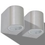 Lámpara de pared exterior 2 uds redonda descendente de vidaXL, Iluminación de exterior - Ref: Foro24-42410, Precio: 39,77 €, ...