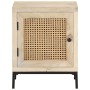 Massivholz Nachttisch Mango und Naturrohr 40x30x50 cm von vidaXL, Nachttische - Ref: Foro24-323509, Preis: 93,86 €, Rabatt: %