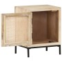 Massivholz Nachttisch Mango und Naturrohr 40x30x50 cm von vidaXL, Nachttische - Ref: Foro24-323509, Preis: 93,86 €, Rabatt: %