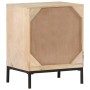 Massivholz Nachttisch Mango und Naturrohr 40x30x50 cm von vidaXL, Nachttische - Ref: Foro24-323509, Preis: 93,86 €, Rabatt: %