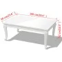 Couchtisch 100 x 60 x 42 glänzend weiß von vidaXL, Couchtisch - Ref: Foro24-243380, Preis: 193,27 €, Rabatt: %