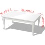 Couchtisch 100 x 60 x 42 glänzend weiß von vidaXL, Couchtisch - Ref: Foro24-243380, Preis: 146,28 €, Rabatt: %