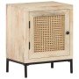 Massivholz Nachttisch Mango und Naturrohr 40x30x50 cm von vidaXL, Nachttische - Ref: Foro24-323509, Preis: 93,86 €, Rabatt: %
