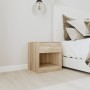 Nightstands 2 units with one drawer and oak shelf by vidaXL, Nightstands - Ref: Foro24-242546, Price: 54,57 €, Discount: %