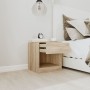 Nightstands 2 units with one drawer and oak shelf by vidaXL, Nightstands - Ref: Foro24-242546, Price: 54,57 €, Discount: %