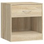 Nightstands 2 units with one drawer and oak shelf by vidaXL, Nightstands - Ref: Foro24-242546, Price: 54,57 €, Discount: %
