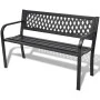 Black steel garden bench 118 cm by vidaXL, garden benches - Ref: Foro24-42169, Price: 108,66 €, Discount: %