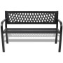 Gartenbank aus schwarzem Stahl, 118 cm von vidaXL, Gartenbänke - Ref: Foro24-42169, Preis: 108,00 €, Rabatt: %