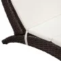 Klappbare Sonnenliege mit braunem synthetischem Rattankissen von vidaXL, Liegen - Ref: Foro24-41808, Preis: 159,67 €, Rabatt: %