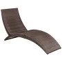 Klappbare Sonnenliege mit braunem synthetischem Rattankissen von vidaXL, Liegen - Ref: Foro24-41808, Preis: 159,67 €, Rabatt: %