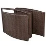 Klappbare Sonnenliege mit braunem synthetischem Rattankissen von vidaXL, Liegen - Ref: Foro24-41808, Preis: 159,67 €, Rabatt: %