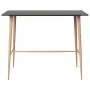 High table and bar stools 5 pieces black by , Furniture sets for kitchens and dining rooms - Ref: Foro24-3057465, Price: 397,...
