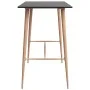 High table and bar stools 7 pieces black by , Furniture sets for kitchens and dining rooms - Ref: Foro24-3057471, Price: 682,...