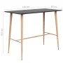 High table and bar stools 7 pieces black by , Furniture sets for kitchens and dining rooms - Ref: Foro24-3057471, Price: 682,...