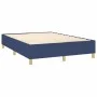 Box spring bed with blue fabric mattress 140x190 cm by , Beds and slatted bases - Ref: Foro24-3132311, Price: 507,35 €, Disco...