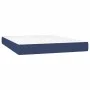 Box spring bed with blue fabric mattress 140x190 cm by , Beds and slatted bases - Ref: Foro24-3142095, Price: 500,13 €, Disco...
