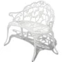 Banco de jardín de aluminio fundido blanco 100 cm de vidaXL, Bancos de jardín - Ref: Foro24-42167, Precio: 146,64 €, Descuent...