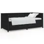 Schlafsofa aus massivem schwarzem Kiefernholz, 100 x 200 cm von , Betten und Lattenroste - Ref: Foro24-820900, Preis: 265,66 ...