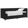 Solid black pine wood sofa bed 100x200 cm by , Beds and slatted bases - Ref: Foro24-820900, Price: 327,12 €, Discount: %
