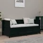 Schlafsofa aus massivem schwarzem Kiefernholz, 100 x 200 cm von , Betten und Lattenroste - Ref: Foro24-820900, Preis: 265,66 ...