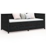 Solid black pine wood sofa bed 100x200 cm by , Beds and slatted bases - Ref: Foro24-820900, Price: 327,12 €, Discount: %