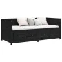 Schlafsofa aus massivem schwarzem Kiefernholz, 100 x 200 cm von , Betten und Lattenroste - Ref: Foro24-820900, Preis: 265,66 ...
