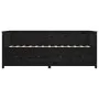 Sofá cama de madera maciza de pino negro 100x200 cm de , Camas y somieres - Ref: Foro24-820900, Precio: 265,66 €, Descuento: %