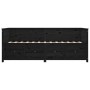 Solid black pine wood sofa bed 100x200 cm by , Beds and slatted bases - Ref: Foro24-820900, Price: 327,12 €, Discount: %