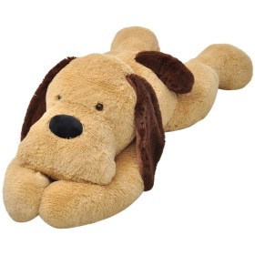 Perro de peluche marrón 80 cm