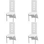 Fünfteiliges weißes Esszimmerset von vidaXL, Möbelsets für Küchen und Esszimmer - Ref: Foro24-242909, Preis: 313,33 €, Rabatt: %