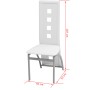 Fünfteiliges weißes Esszimmerset von vidaXL, Möbelsets für Küchen und Esszimmer - Ref: Foro24-242909, Preis: 313,33 €, Rabatt: %