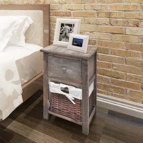 Mesitas de noche 2 unidades madera marrón de , Mesitas de noche - Ref: Foro24-242869, Precio: 105,72 €, Descuento: %