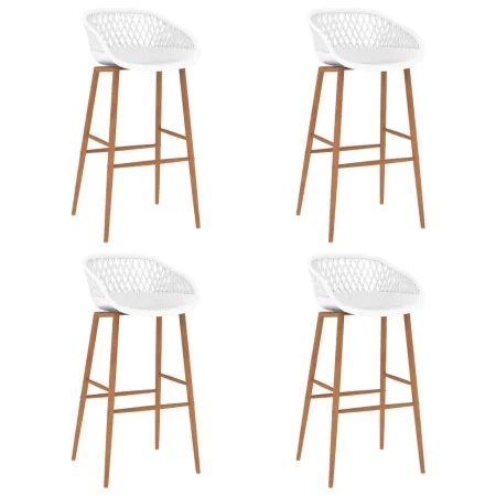 Bar stools 4 units white by , Kitchen stools - Ref: Foro24-248165, Price: 273,39 €, Discount: %
