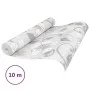 Papel pintado 3D no tejido estampado de flores gris 10x0,53 m by , Painted paper - Ref: Foro24-353403, Price: 19,40 €, Discou...
