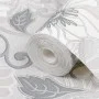 Papel pintado 3D no tejido estampado de flores gris 10x0,53 m by , Painted paper - Ref: Foro24-353403, Price: 19,40 €, Discou...