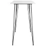 High table and 5-piece bar stools set in white by , Furniture sets for kitchens and dining rooms - Ref: Foro24-3057402, Price...