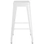 High table and 5-piece bar stools set in white by , Furniture sets for kitchens and dining rooms - Ref: Foro24-3057402, Price...