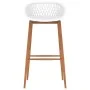 High table and 5-piece white bar stools by , Furniture sets for kitchens and dining rooms - Ref: Foro24-3057435, Price: 403,7...