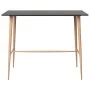 High table and 7-piece black and gray bar stools by , Furniture sets for kitchens and dining rooms - Ref: Foro24-3057475, Pri...