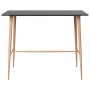 Stehtisch und Barhocker 7 Stück schwarz und grau von , Möbelsets für Küchen und Esszimmer - Ref: Foro24-3057475, Preis: 544,7...