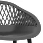 High table and 7-piece black and gray bar stools by , Furniture sets for kitchens and dining rooms - Ref: Foro24-3057475, Pri...
