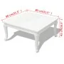 Bright white coffee table 80x80x42 cm by vidaXL, Coffee table - Ref: Foro24-243379, Price: 156,39 €, Discount: %