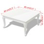 Glänzend weißer Couchtisch 80x80x42 cm von vidaXL, Couchtisch - Ref: Foro24-243379, Preis: 159,37 €, Rabatt: %