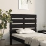Bettkopfteil aus massivem schwarzem Kiefernholz, 100 x 3 x 80 cm von , Kopf- und Fußteile - Ref: Foro24-821336, Preis: 42,35 ...