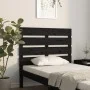 Bettkopfteil aus massivem schwarzem Kiefernholz, 100 x 3 x 80 cm von , Kopf- und Fußteile - Ref: Foro24-821336, Preis: 35,59 ...