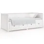 Sofá cama madera maciza de pino blanco 90x190 cm de , Camas y somieres - Ref: Foro24-820912, Precio: 411,18 €, Descuento: %