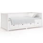 Solid white pine wood sofa bed 90x190 cm by , Beds and slatted bases - Ref: Foro24-820912, Price: 418,50 €, Discount: %